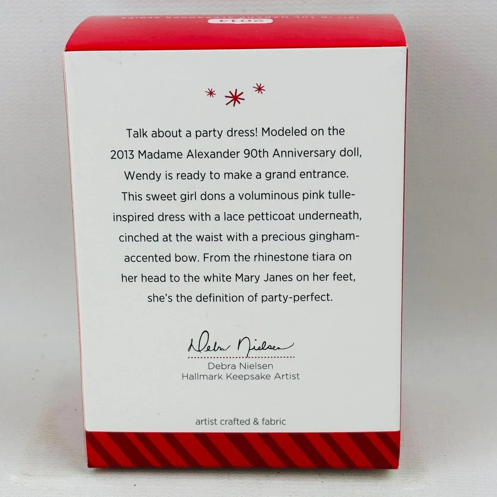 Hallmark Madame Alexander Wendy Celebrates 90th Anniversary Ornament‎ 2014